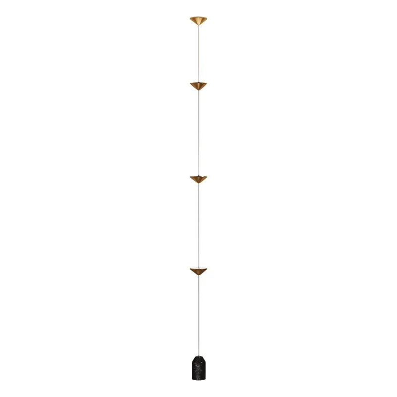 Cone Design Art Iron Hanging Cable Floor Lamp