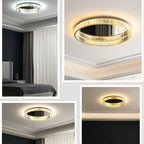 Crystal LED Ceiling Chandeliers: Modern Living Room Dining Room Pendant Lamp