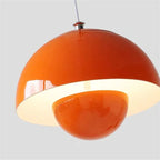 Flower Bud Pendant Light: Danish Designer Coloured Lamp for Restaurant Bedroom.