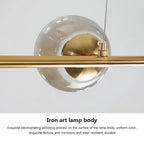 LED Glass Pendant Chandelier: Modern Nordic Style for Dining Room, Bedroom Decor