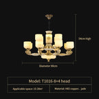 Zen Jade Chandelier: Modern Chinese Style Living Room Lamp for Villa, Restaurant, and Building