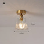 Glass Shade Pendant Ceiling Lamp for Kitchen Aisle Bedroom LED Lights Fixtures
