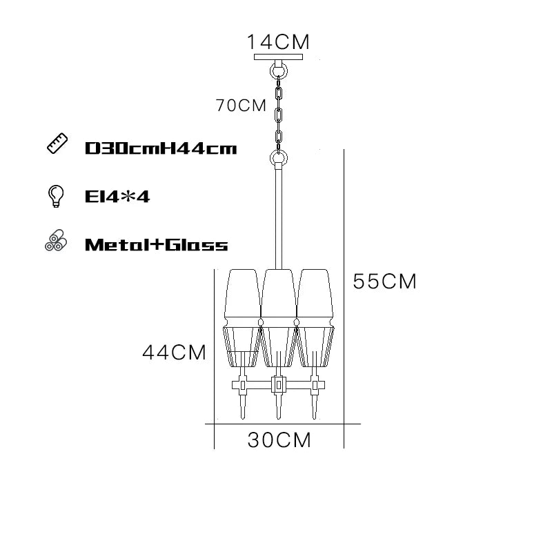 Gold Lustre Glass Chandelier: Modern Luxury Pendant for Living, Dining, Bedroom