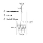 Gold Lustre Glass Chandelier: Modern Luxury Pendant for Living, Dining, Bedroom