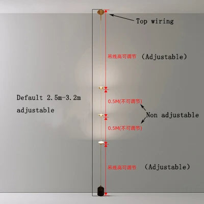 Marble Chandelier Ceiling Floor Lamp for Interior Decoration & Lighting