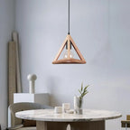 Vintage Industrial Wood Pendant Light Chandelier for Kitchen Island Living Room