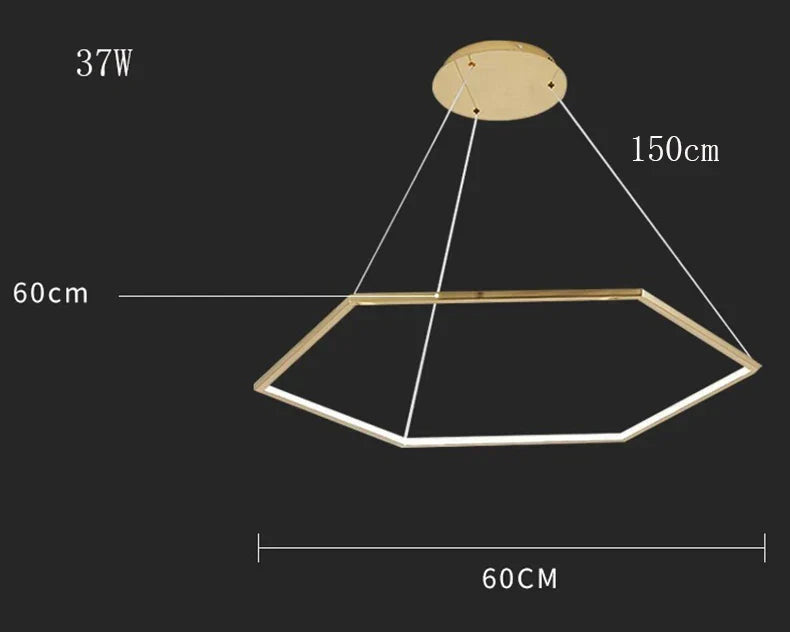 Modern LED Chandelier Ceiling Lamp Pendant Lights Indoor Decorative Lighting