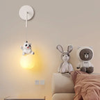 Bear Bedroom Wall Lamp: Modern Chandelier for Living Room, Study & Dining Room