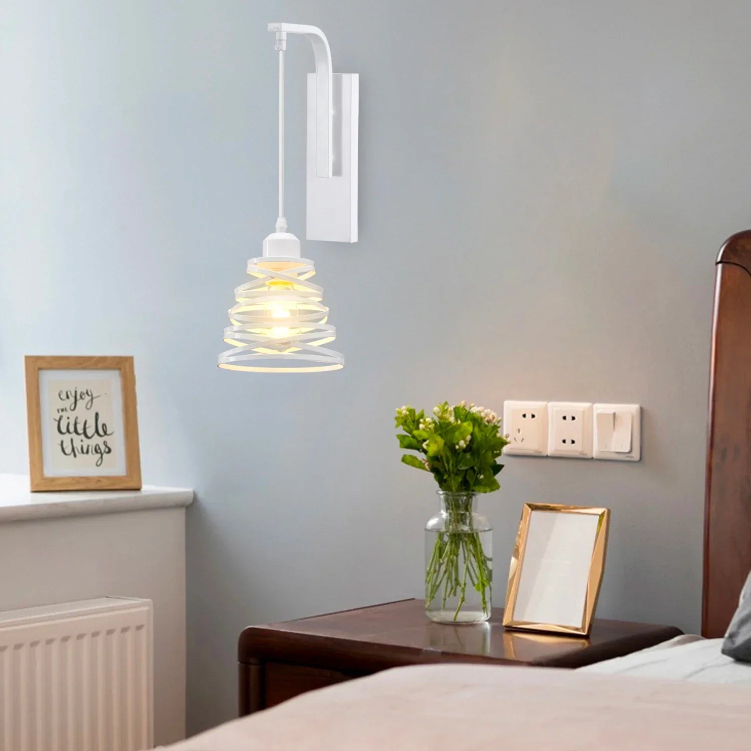 Modern Vintage LED Wall Lamp Bedside Light Fixture Sconce Indoor Lighting Fixture E27