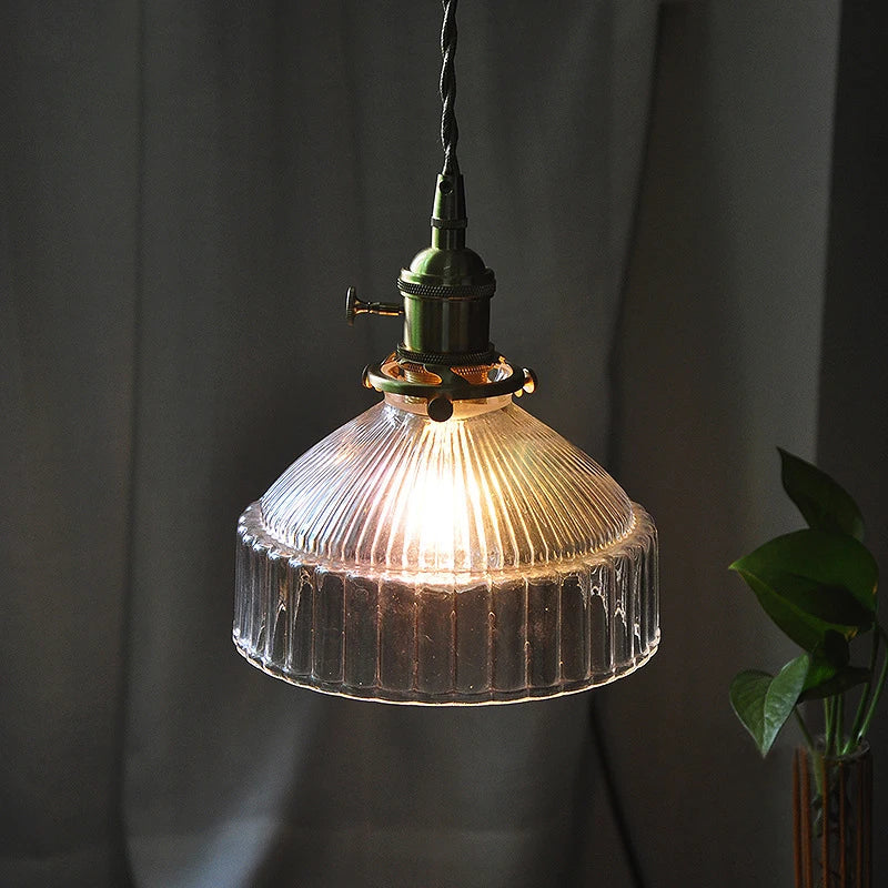 Glass LED Ceiling Chandelier: Modern, Pastoral Color, Small, Simple, Bedroom Lighting