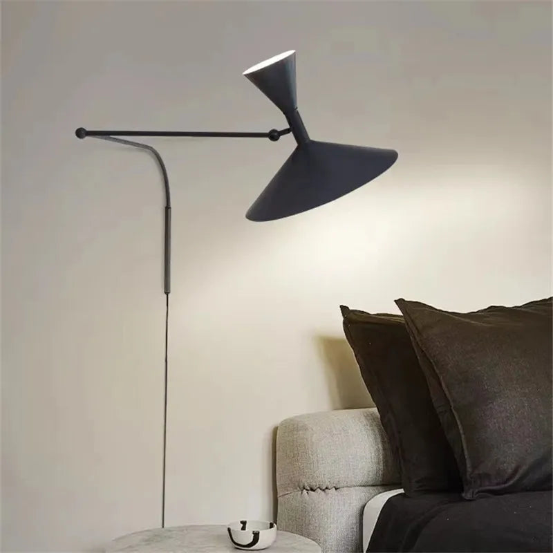 Marseille Adjustable Wall Lamp: Industrial Design Sconce for Living Room and Bedroom