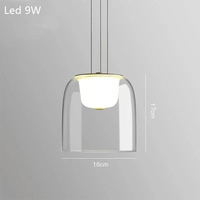 Nordic Glass Pendant Lamp for Modern Living Spaces