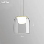 Nordic Glass Pendant Lamp for Modern Living Spaces