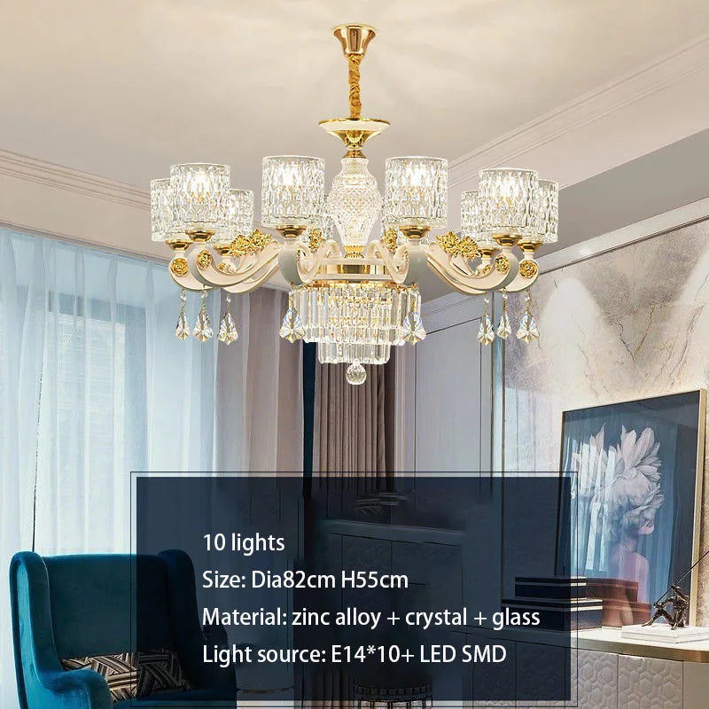 Luxury Crystal Chandeliers: Elegant LED Lighting for Home and Hotel Decor