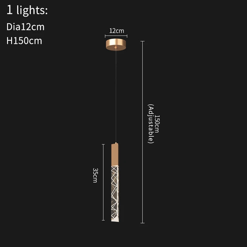 Crystal LED Chandelier: Stylish Staircase & Living Room Lighting