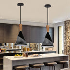 Wood Pendant Lights: Minimalist Nordic Style Hanging Lamps for Home & Restaurant