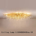 Crystal Tree Branch Chandelier: Luxury LED Pendant Light for Elegant Living Spaces