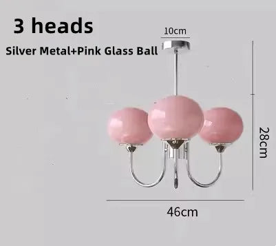 Glass Ball Chandelier: Creative Bauhaus Arts for Girls Bedroom & Home Decor