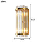 Crystal Luxury Wall Lamp for Modern Bedroom, Living Room, Staircase - LED Indoor Lighting
