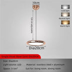 Circular Dining Pendant Chandelier LED Light for Kitchen, Living Room & Bedroom