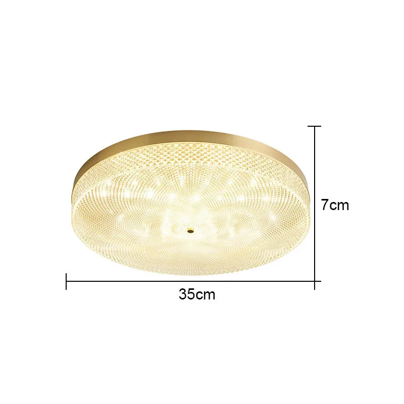 Round Acrylic Ceiling Lamp: Modern Light Luxury for Bedroom & Living Room