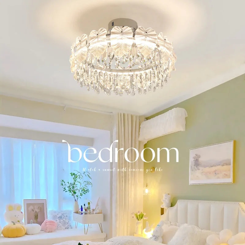 Postmodern Crystal Ceiling Light: Elegant European Style LED Nordic Room Lamp