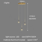 Modern Crystal Chandelier for Sales Department, Living Room, Bar & Restaurant