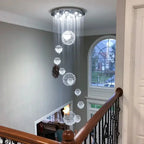 Modern Crystal Ball LED Ceiling Chandelier Pendant Lights Luxury Hanging Lamp