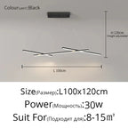 LED Strip Pendant Chandelier for Living Dining Kitchen Island, Minimalist Home Decor Fixture