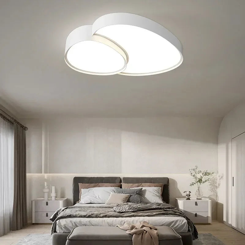 Smart LED Ceiling Lamp: Modern Round Dimmable Lights for Living Room and Bedroom