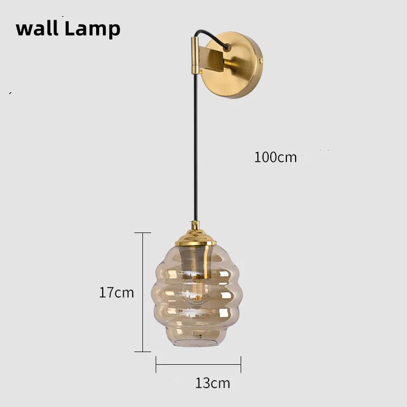 Colorful Glass Ball Pendant Light for Kitchen Dining Bar Home Decor