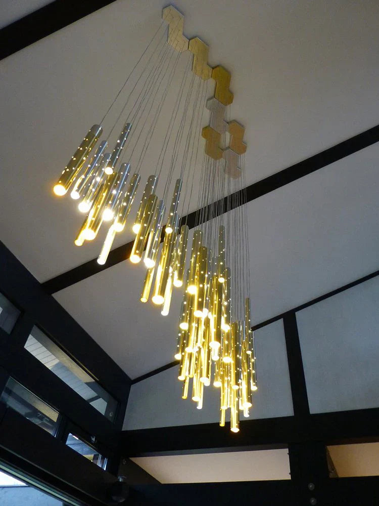 Modern Cylindrical LED Ceiling Chandelier for Home Decor Lighting