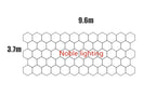 Honeycomb LED Car Detailing Ceiling Light - Customized Hexagon Design for Showroom