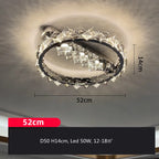 Crystal Ceiling Lamp: Modern Luxury Dimmable Lighting for Living Dining Bedroom