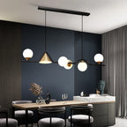 Linear Hanging Lamp Minimalist Chandelier Modern Nordic Dining Table Lantern