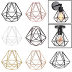 Geometric Metal Light Cage Cover Pendant Lampshade