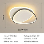 LED Ceiling Lights: Modern Round Lamps for Bedroom, Living Room, Study - Indoor Lighting Fixtures