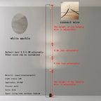 Modern Minimalist LED Floor Lamp for Living Room with Wall Mount Fixture