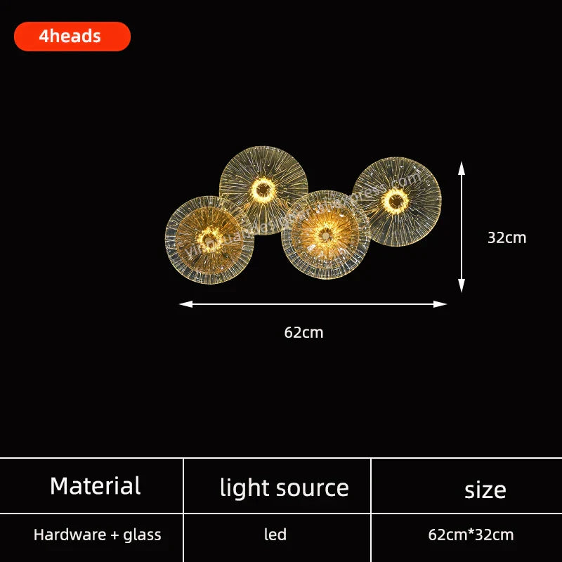 Modern Round LED Wall Lamp Luxury Design Indoor Lighting Fixture