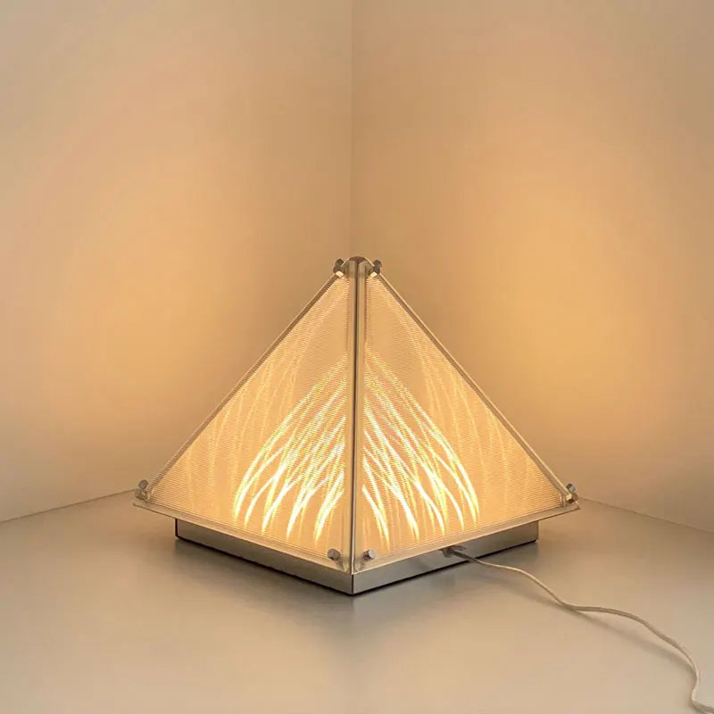 Nordic Pyramid Table Lamp Modern Art Desk Light for Living Room Bedroom by Afralia™