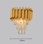 Black Gold Metal LED Chandelier Living Room Dining Modern Lustre Crystal Hanging Lamp