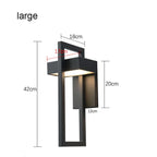 Outdoor LED Wall Light 10W Black Retro Vintage Waterproof Sconce Street Garden Luminaire