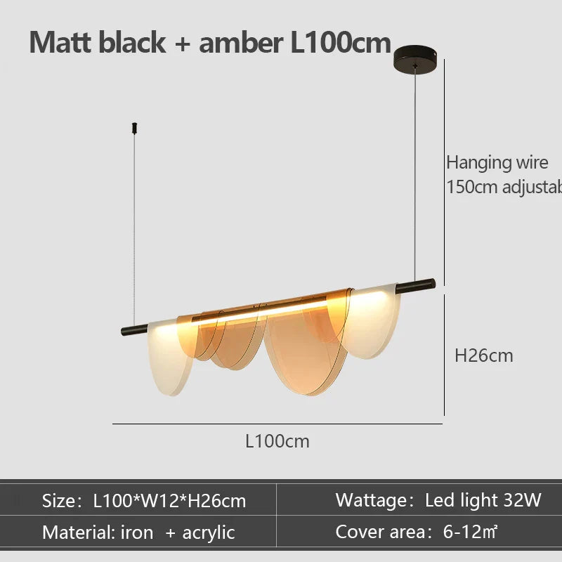 Nordic Minimalist LED Chandelier for Dining Room Table Pendant Lights