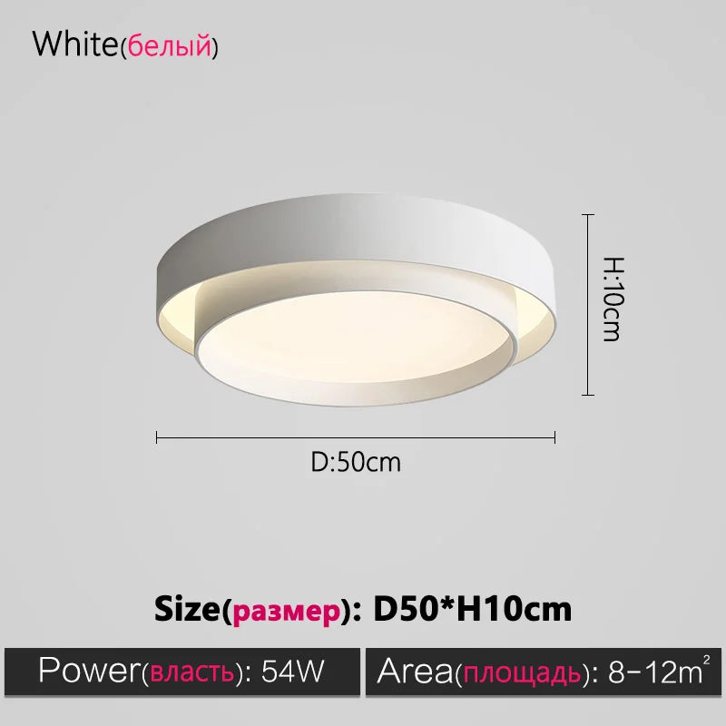 Modern LED Master Bedroom Ceiling Light for Romantic Nordic Ambiance