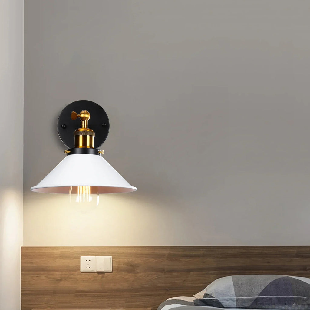 Industrial Retro Loft Wall Sconce E27 Bedside Lights Fixtures for Living Room
