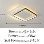 LED Ceiling Lights: Modern Minimalist for Bedroom Living Room Kitchen Study Warm Home