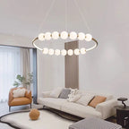 Modern Minimalist Circular Chandelier for Restaurant Living Room Bedroom