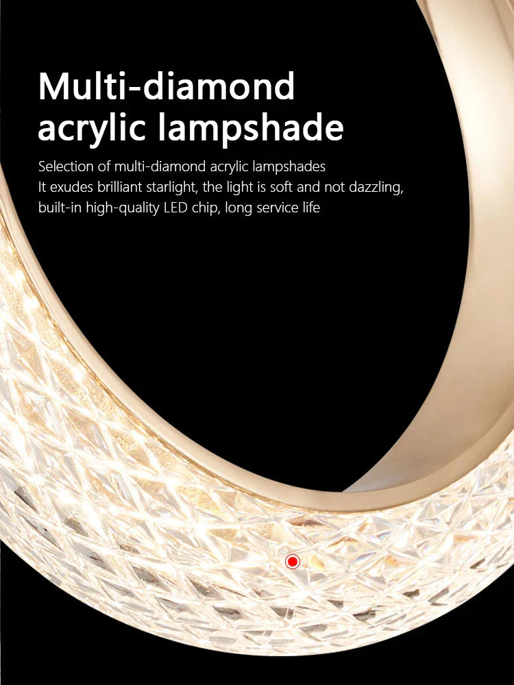 Circle Ring LED Chandelier Light for Luxe Living Spaces