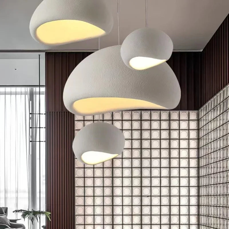 Wabi Sabi Chandelier: Modern E27 Pendant Lights for Bar Dining Room Decor