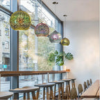 Colorful Glass Ball LED Pendant Light for Bar Dining Kitchen.